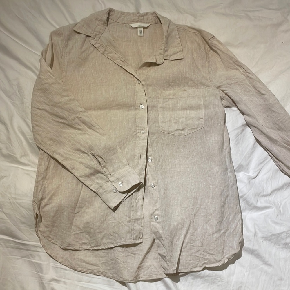 H&M Linen Long-Sleeve